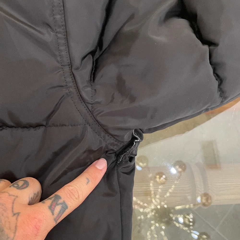 Canada Weathergear Boys Black Hooded Puffer Jacket‎ Coat Size L 14/16